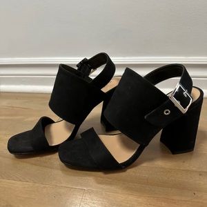 Black Sandal Block Heel